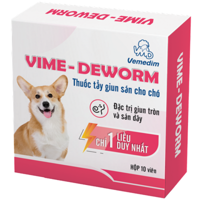 thuốc xổ giun cho chó con