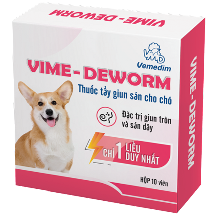 thuốc xổ giun cho chó con